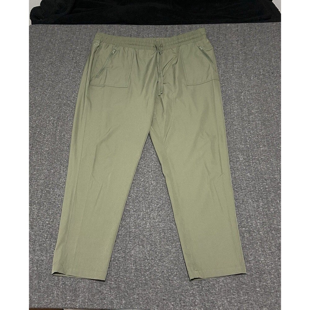 Magellan Outdoors Women's Water Repellent Stretch Nylon Fishing Pants Green (1X)